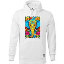 Magnolion Mandala elefánt v3 férfi pulóver - 19 szín, S-5XL férfi pulóver, kardigán