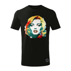 Magnolion Marilyn Monroe portré v4 gyerek póló - 11 szín, 4-12 éves