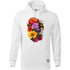 Magnolion Méh és virágok v3 férfi pulóver - 19 szín, S-5XL