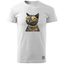 Magnolion Menő cica v1 férfi póló - 19 szín, S-3XL férfi póló