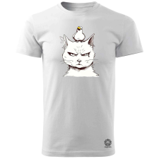 Magnolion Mérges cica és kacsája v2 férfi póló - 19 szín, S-3XL férfi póló