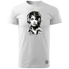 Magnolion Michael Jackson portré v4 férfi póló - 19 szín, S-3XL férfi póló