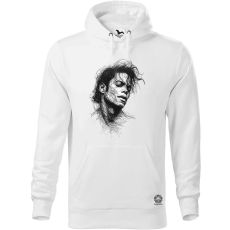 Magnolion Michael Jackson rajz portré v1 férfi pulóver - 19 szín, S-5XL