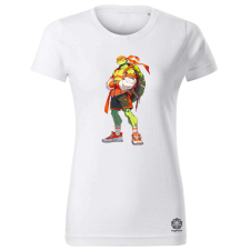 Magnolion Michelangelo anime fanart v1 női póló - 19 szín, XS-2XL női póló