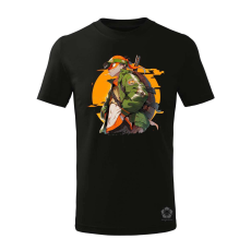 Magnolion Michelangelo anime fanart v5 gyerek póló - 11 szín, 4-12 éves