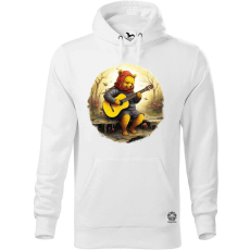 Magnolion Micimackó gitározik v3 férfi pulóver - 19 szín, S-5XL