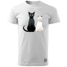 Magnolion Minimál cicák v2 férfi póló - 19 szín, S-3XL