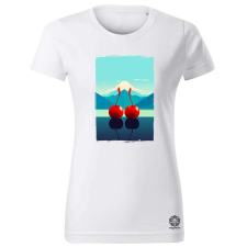 Magnolion Minimál cseresznye v4 női póló - 19 szín, XS-2XL női póló