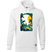 Magnolion Minimál dzsungel v1 férfi pulóver - 19 szín, S-5XL férfi pulóver, kardigán