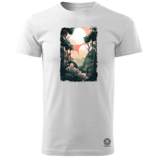 Magnolion Minimál dzsungel v2 férfi póló - 19 szín, S-3XL