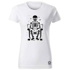 Magnolion Minimál gamer koponya v2 női póló - 19 szín, XS-2XL