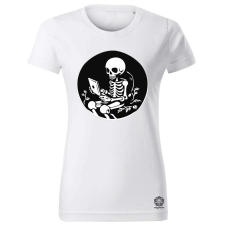 Magnolion Minimál gamer koponya v3 női póló - 19 szín, XS-2XL női póló