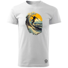 Magnolion Minimál szörfözés v1 férfi póló - 19 szín, S-3XL férfi póló