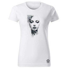 Magnolion Modern művészet női arc v2 női póló - 19 szín, XS-2XL női póló