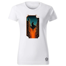 Magnolion Mono vektor cyberpunk v1 női póló - 19 szín, XS-2XL női póló