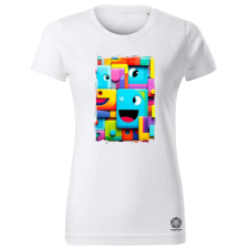 Magnolion Mosolygó formák v1 női póló - 19 szín, XS-2XL női póló