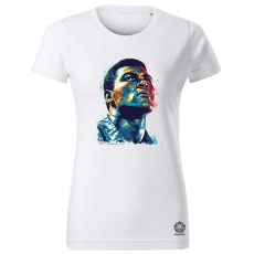 Magnolion Muhammad Ali portré v5 női póló - 19 szín, XS-2XL
