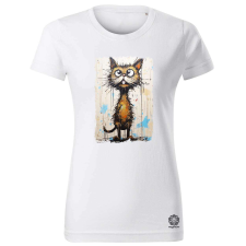 Magnolion Neoexpresszionista macska v4 női póló - 19 szín, XS-2XL női póló