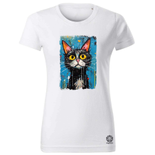 Magnolion Neoexpresszionista macska v9 női póló - 19 szín, XS-2XL női póló