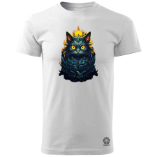 Magnolion Neon macska v3 férfi póló - 19 szín, S-3XL férfi póló