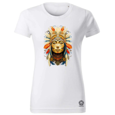 Magnolion Női indián portré v3 női póló - 19 szín, XS-2XL