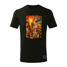 Magnolion NYC naplemente Basquiat graffiti v1 gyerek póló - 11 szín, 4-12 éves gyerek póló