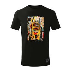 Magnolion NYC naplemente Basquiat graffiti v4 gyerek póló - 11 szín, 4-12 éves