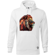 Magnolion Origami oroszlán férfi pulóver - 19 szín, S-5XL férfi pulóver, kardigán