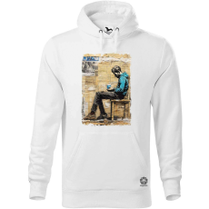 Magnolion Papír kollázs művészet v5 férfi pulóver - 19 szín, S-5XL