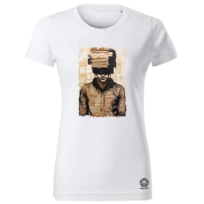 Magnolion Papír kollázs művészet v6 női póló - 19 szín, XS-2XL