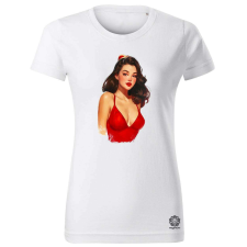 Magnolion Pin-up girl portré v4 női póló - 19 szín, XS-2XL női póló