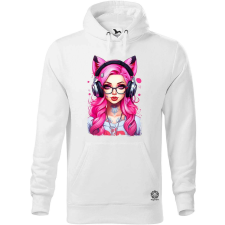 Magnolion Pink gamer macskalány v4 férfi pulóver - 19 szín, S-5XL férfi pulóver, kardigán