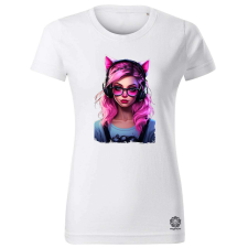 Magnolion Pink gamer macskalány v6 női póló - 19 szín, XS-2XL női póló