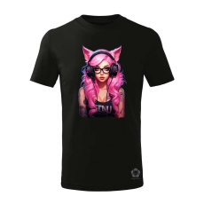 Magnolion Pink gamer macskalány v7 gyerek póló - 11 szín, 4-12 éves