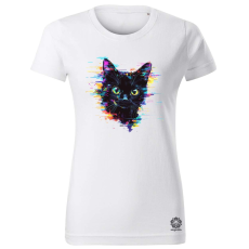 Magnolion Pixel macska v2 női póló - 19 szín, XS-2XL