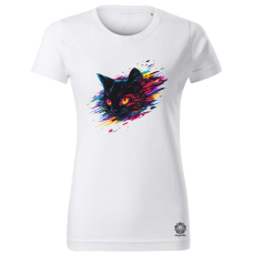 Magnolion Pixel macska v3 női póló - 19 szín, XS-2XL