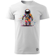 Magnolion Pixelart asztronauta v2 férfi póló - 19 szín, S-3XL férfi póló