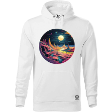 Magnolion Pixelart bakelit a holdon v5 férfi pulóver - 19 szín, S-5XL