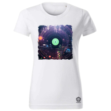 Magnolion Pixelart bakelit az űrben v5 női póló - 19 szín, XS-2XL női póló