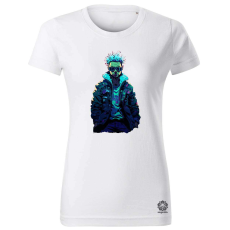 Magnolion Pixelart cyberpunk hacker v1 női póló - 19 szín, XS-2XL