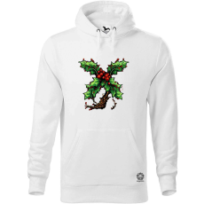 Magnolion Pixelart fagyöngy piros férfi pulóver - 19 szín, S-5XL