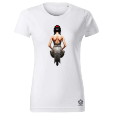 Magnolion Pixelart Gésa hátulról v6 női póló - 19 szín, XS-2XL