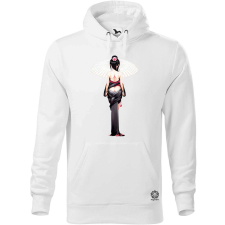 Magnolion Pixelart Gésa hátulról v8 férfi pulóver - 19 szín, S-5XL férfi pulóver, kardigán