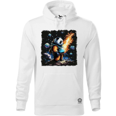 Magnolion Pixelart Panda Galaxisban v2 férfi pulóver - 19 szín, S-5XL