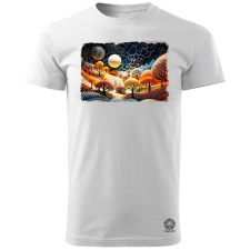 Magnolion Pointillizmus Erdő szélén férfi póló - 19 szín, S-3XL férfi póló