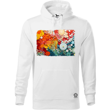 Magnolion Pointillizmus Virágos rét férfi pulóver - 19 szín, S-5XL férfi pulóver, kardigán