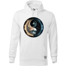 Magnolion Pokol és menny Yin és Yang v3 férfi pulóver - 19 szín, S-5XL