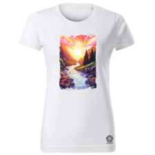Magnolion Poligon táj v4 női póló - 19 szín, XS-2XL női póló
