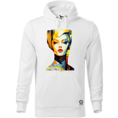 Magnolion Pop art cyberpunk portré v1 férfi pulóver - 19 szín, S-5XL