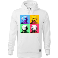 Magnolion Pop art Einstein v6 férfi pulóver - 19 szín, S-5XL
